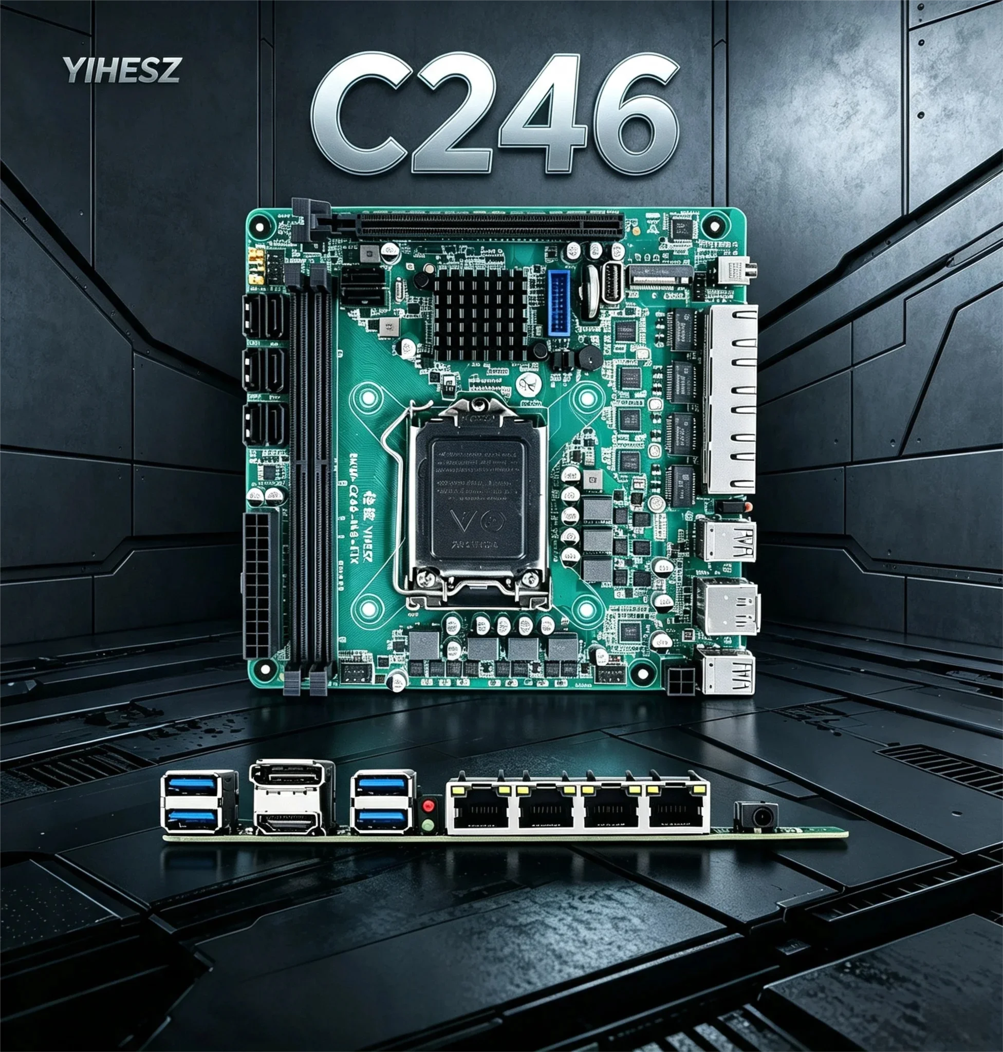 Nas Motherboard 8 Sata Mini Itx - Płyta główna C246 ITX NAS obsługująca