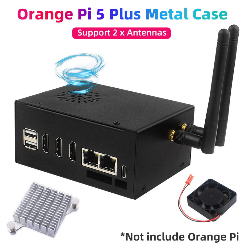 Orange Pi 5 Plus 16Gb - Pomarańczowa metalowa obudowa Pi 5 Plus