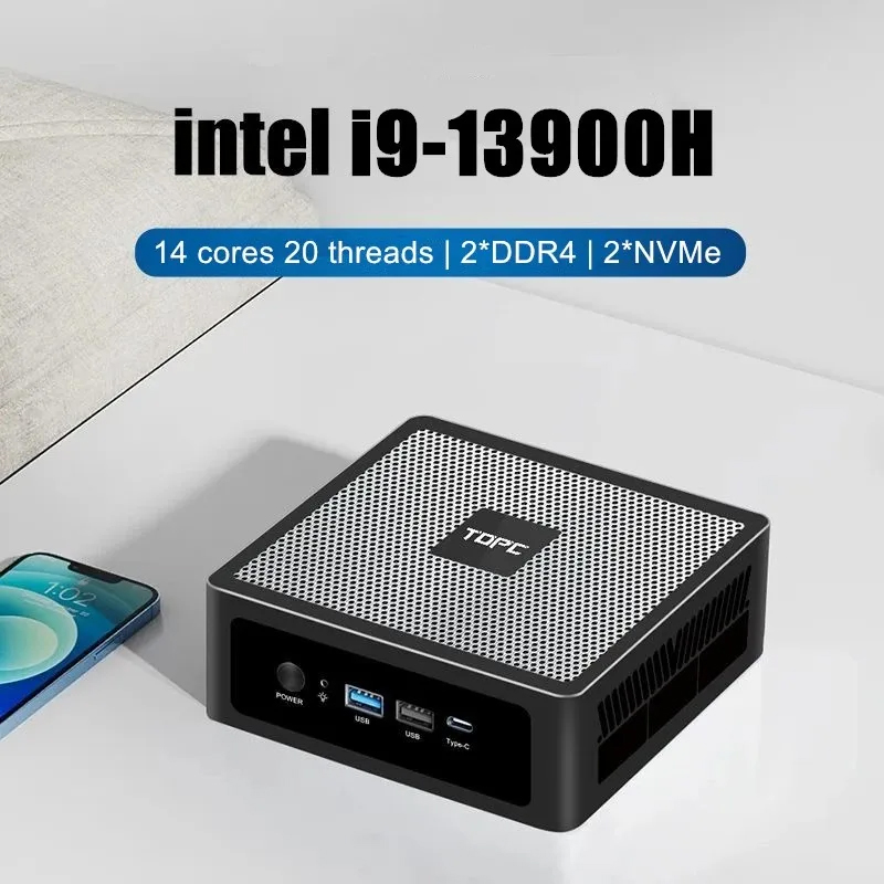 Intel Core I9 13900H Mini Pc - TOPC Mini PC 13. generacji Intel