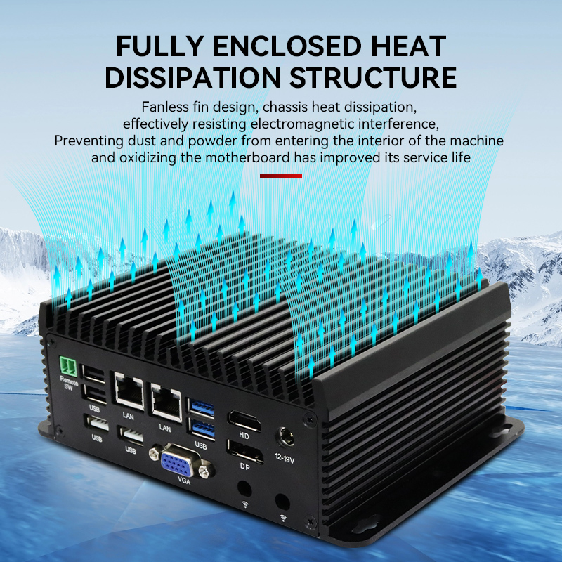 Fanless Industrial Pc Rs485 Core I7 - Komputer przemysłowy bez wentylatora Quad Core