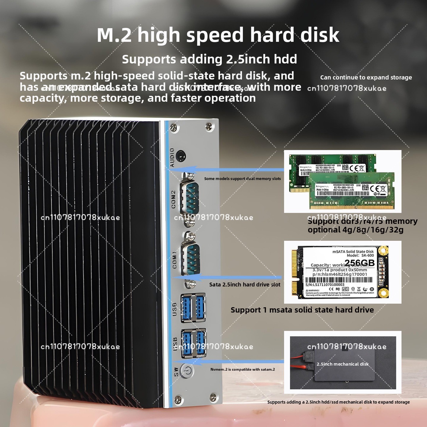Fanless Industrial Pc Rs485 Core I7 - Mini komputer przemysłowy - Quad-Core N100/J1900/J6412,