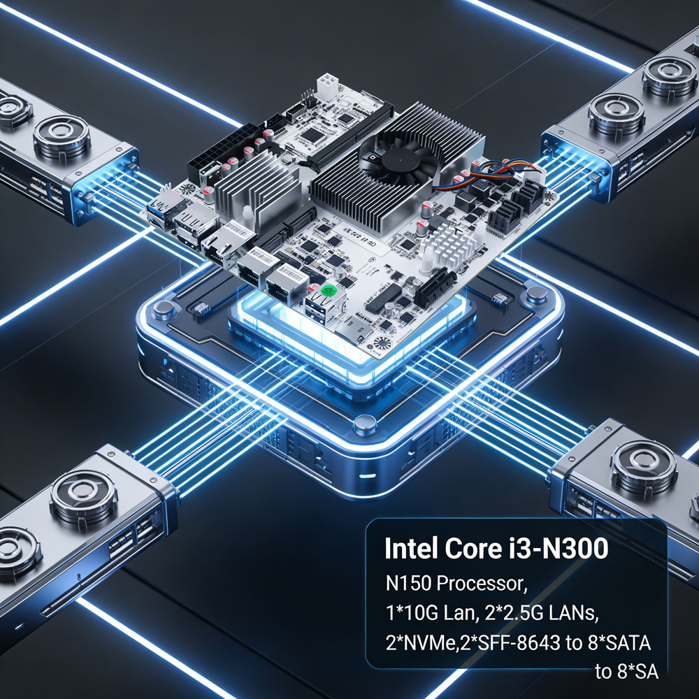 Nas Motherboard 8 Sata Mini Itx - Płyta główna Mini ITX z 8