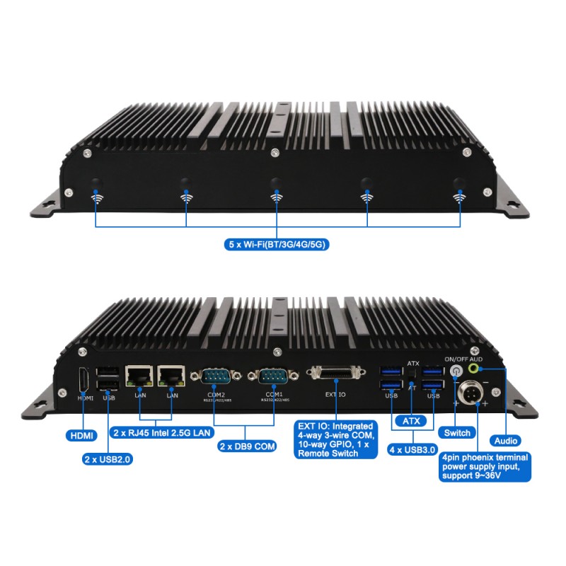 Fanless Industrial Pc Rs485 Core I7 - Wytrzymały, bezwentylatorowy komputer przemysłowy Core i7