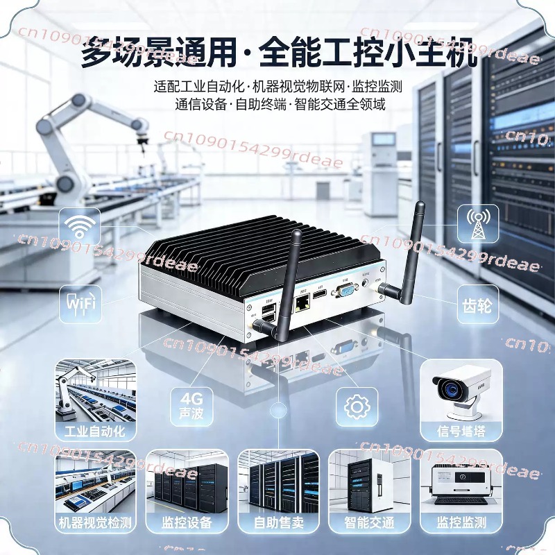 Fanless Industrial Pc Rs485 Core I7 - Mini komputer przemysłowy - czterordzeniowy N100/J1900/J6412,