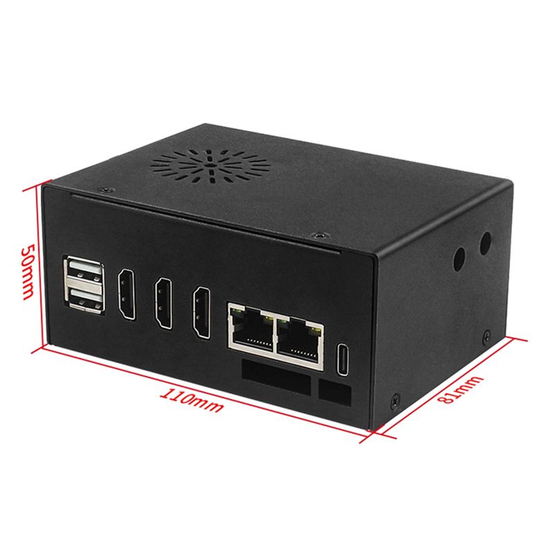 Orange Pi 5 Plus 16Gb - HGHO Metalowa obudowa z wentylatorem i