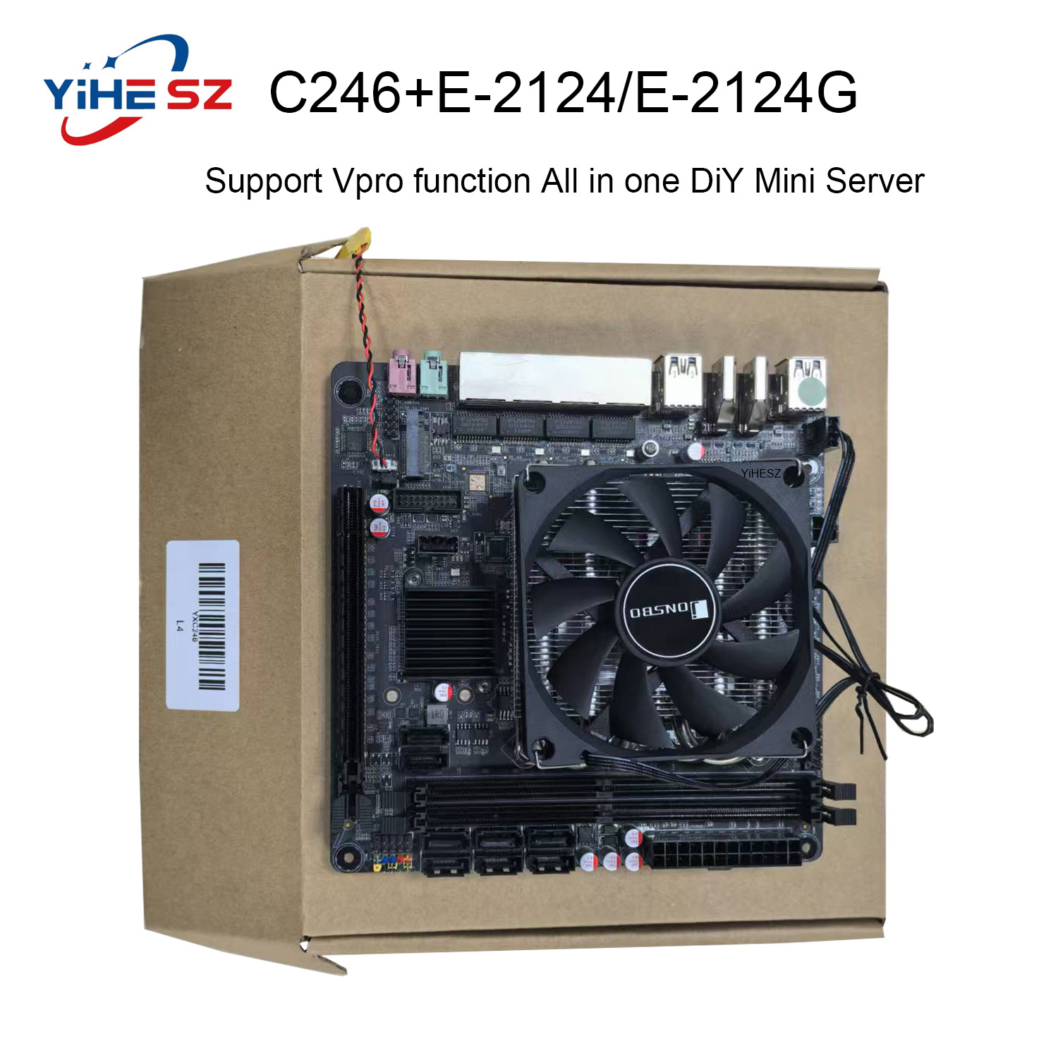 Nas Motherboard 8 Sata Mini Itx - Płyta główna E-2124/2124G C246 Vpro NAS