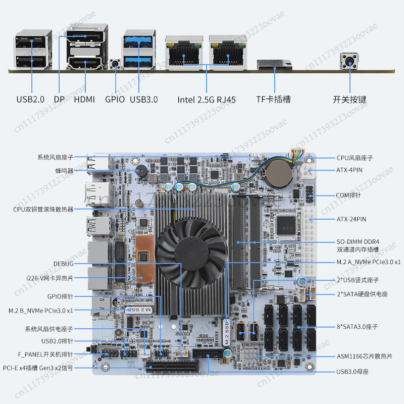 Płyta główna Df 8 Bay NAS I5-8 – Nas Motherboard 8 Sata Mini Itx recenzja i cena