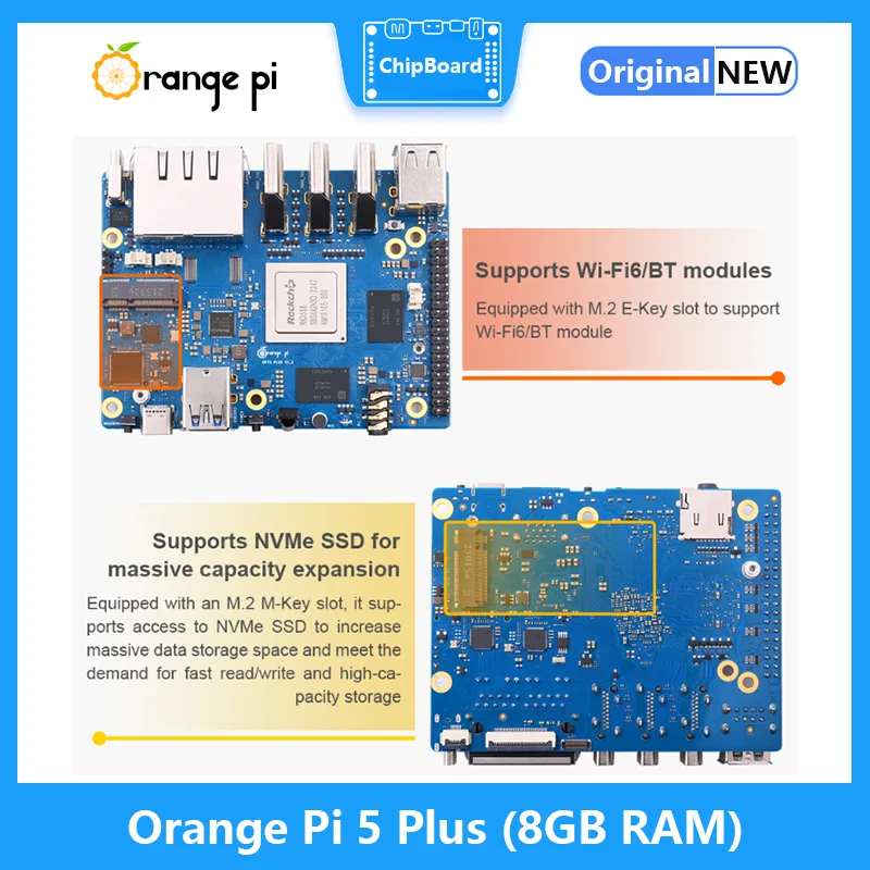 Orange Pi 5 Plus 8 GB RAM RK35 – Orange Pi 5 Plus 16Gb recenzja i cena