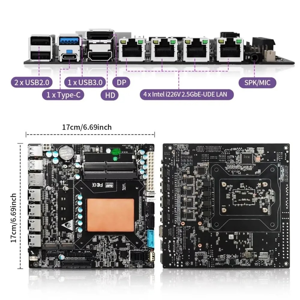 Płyta główna ITX NAS z proceso – Nas Motherboard 8 Sata Mini Itx recenzja i cena