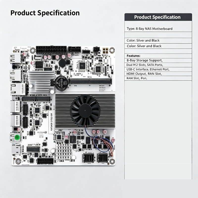 Płyta główna Mini ITX NAS z N1 – Nas Motherboard 8 Sata Mini Itx recenzja i cena