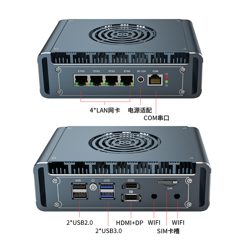 Router Mini PC 2.5G z wentylat – Pfsense Firewall Router 2.5G 4 I226 recenzja i cena