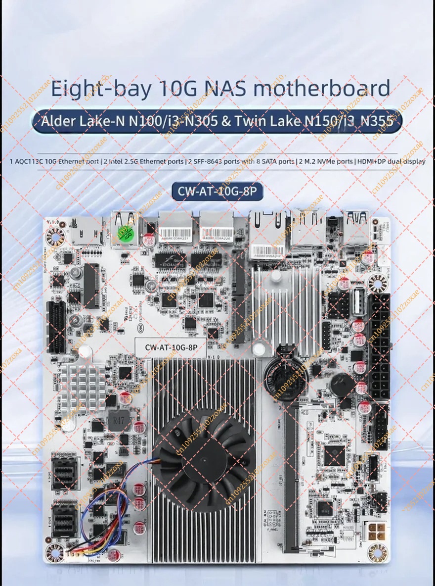 Płyta główna N150 N100 N305 Fi – Nas Motherboard 8 Sata Mini Itx recenzja i cena