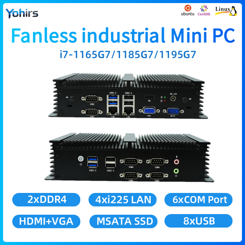 Komputer pokładowy bez wentyla – Fanless Industrial Pc Rs485 Core I7 recenzja i cena